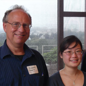 Richard Shapiro and alumna Julia Ye